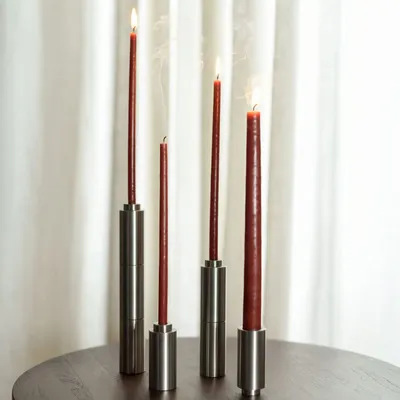 Decorative objects - Folies 1919 stainless steel design candle holder - MAISON PECHAVY