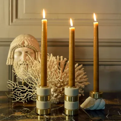 Candlesticks and candle holders - Ivory Dandy candle holder - MAISON PECHAVY