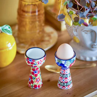 Platter and bowls - Florist Egg Cup, Red, Stoneware - BLOOMINGVILLE MULTIBRAND HOUSE