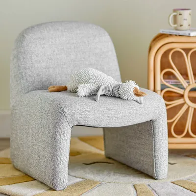 Children's sofas and lounge chairs - Neel Chair, Grey, Polyester - BLOOMINGVILLE MULTIBRAND HOUSE