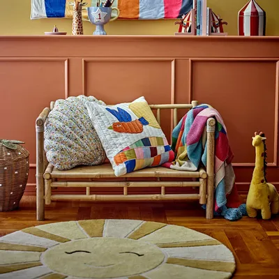 Children's decorative items - Sun Rug, Yellow, Wool - BLOOMINGVILLE MULTIBRAND HOUSE