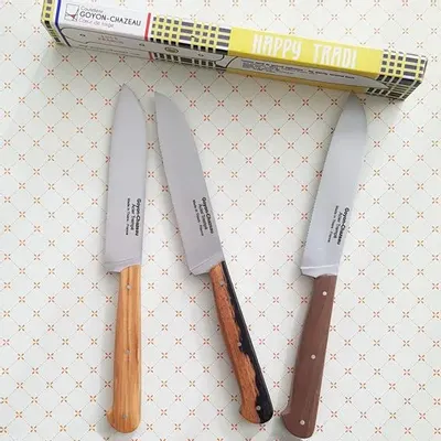 Ustensiles de cuisine - Couteaux Le P'tit tradi, Le Grand Tradi et Le Happy Tradi - GOYON - CHAZEAU COUTELLERIE