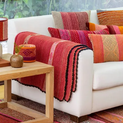 Tissus d'ameublement - Housse de Coussins ethniques BAIMARA 50x30 - BAIMARA