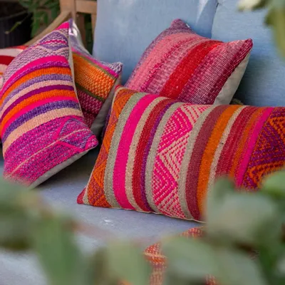 Upholstery fabrics - BAIMARA ethnic Cushions cover 50x30 - BAIMARA