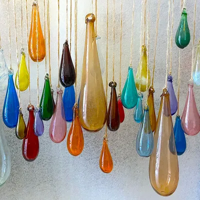 Outdoor decorative accessories - Goutte de verre recyclé - LA MAISON DAR DAR