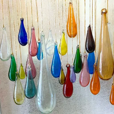 Outdoor decorative accessories - Goutte de verre recyclé - LA MAISON DAR DAR