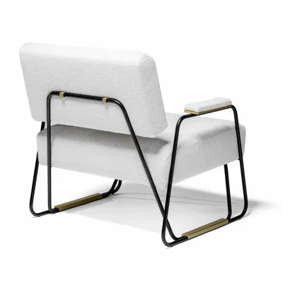 Fauteuils - Apollo Fauteuil en Structure en Fer Laqué Noir - DUISTT