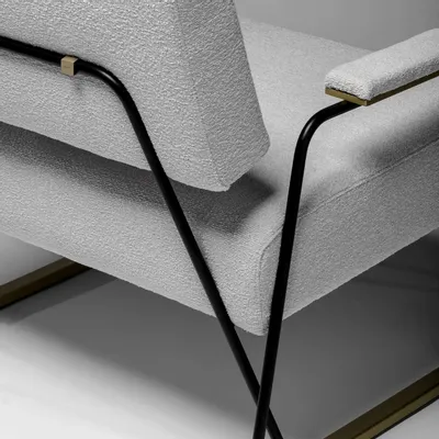 Fauteuils - Apollo Fauteuil en Structure en Fer Laqué Noir - DUISTT