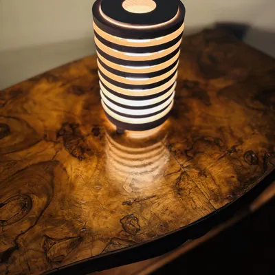 Table lamps - VOLTA - Solid Maple Wood - SHALL WE PLAY A GAME?