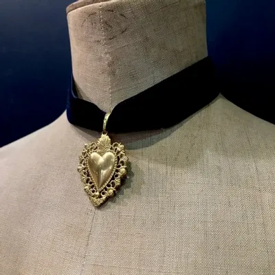 Jewelry - Necklace Romeo - Choker Blue Velvet - FASCINATO