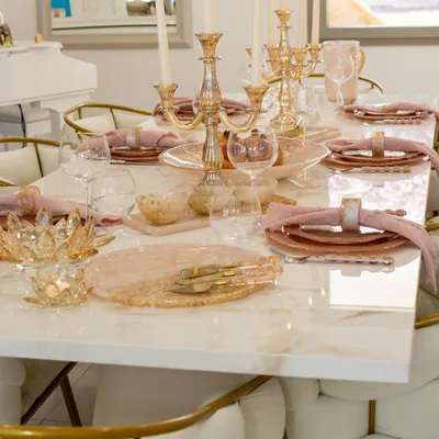 Flatware - 24-piece silver household set with pink handle - AULICA PROM ORF DIFFUSION