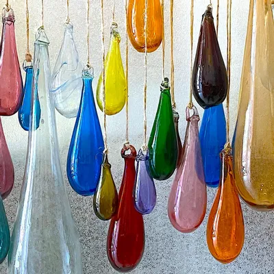 Outdoor decorative accessories - Goutte de verre recyclé - LA MAISON DAR DAR