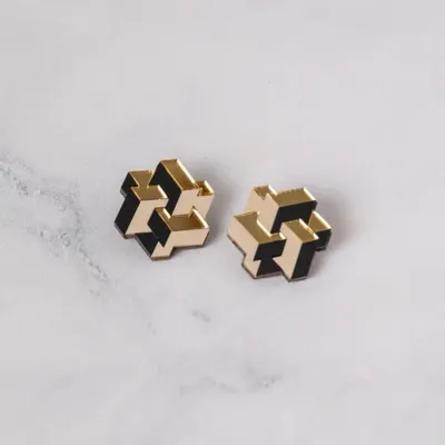 Bijoux - Prisma Earrings – Bold Geometry for Modern Style - PAMELA COROMOTO