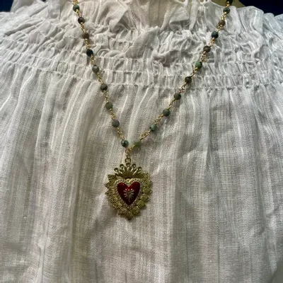 Bijoux - Collier Tybalt - Pierres vertes - FASCINATO
