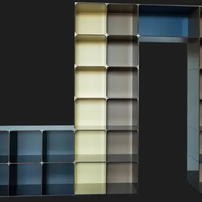 Boîtes de rangement  - Arche modulaire et mur de rangement UnCenti - UNCENTI