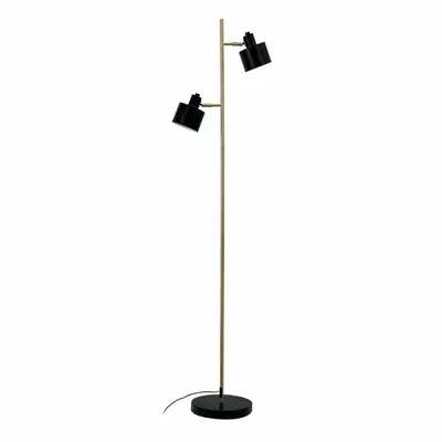 Floor lamps - Ocean Black/ brass floor lamp - DYBERG LARSEN