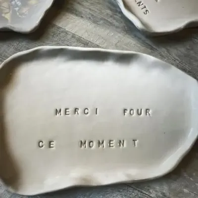 Customizable objects - Message dish - BIG BAND POTERIE