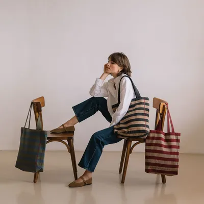 Sacs et cabas - Tote bag rayé - LES PENSIONNAIRES