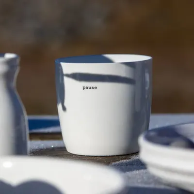 Tasses et mugs - SGN - Mug - Pause - Blanc - 9x9cm - 300ml - SÖGNE