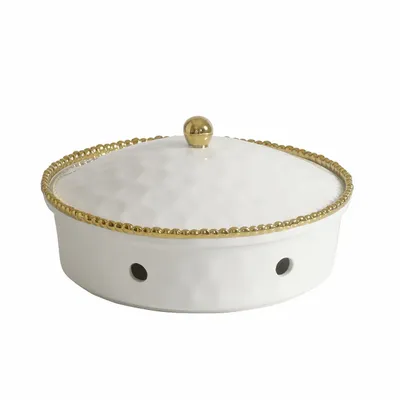 Plats et saladiers - PB - Round Chafing Dish - GOLDEN SALERNO - PAMPA BAY