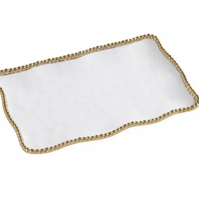 Plats et saladiers - PB - Small Platter - 27,9x19,1x2,5cm - GOLDEN SALERNO - PAMPA BAY