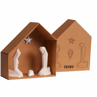Decorative objects - Tribu - Nativity scene - MONOCHROMIC CERAMIC