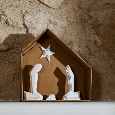 Decorative objects - Tribu - Nativity scene - MONOCHROMIC CERAMIC