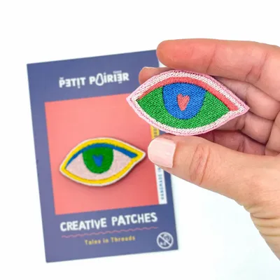 Cadeaux - Broche Œil brodée – Ton petit talisman protecteur - PETIT POIRIER
