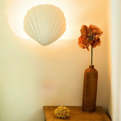 Wall lamps - Minorque (shell) - Wall lamp - MONOCHROMIC CERAMIC