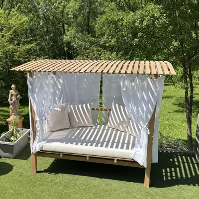 Canapés de jardin - MADRAGUE - Gazebo, daybed, lit de jardin, espace détente, ombrage - HONEYMOON
