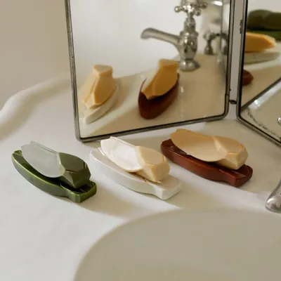 Soap dishes - Cicada soap dish - MONOCHROMIC CERAMIC