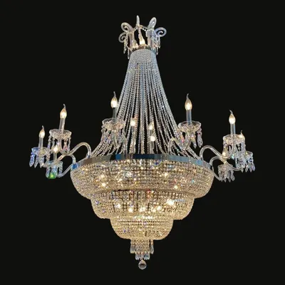 Suspensions - Grand lustre empire 0902 - CRISTALUX LIGHTING DESIGN