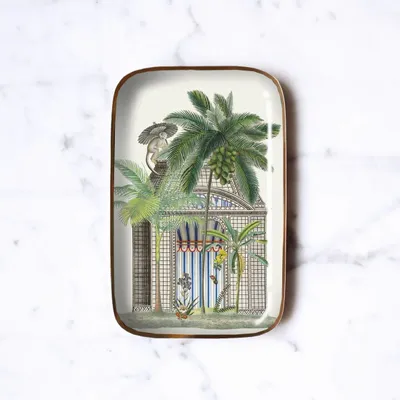 Trays - Botanica enamel tray - PARADISIO IMAGINARIUM