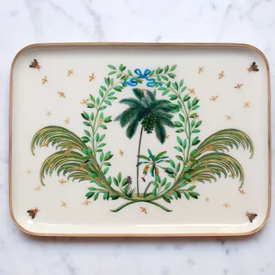 Trays - Josephine enamelled tray or pouch - PARADISIO IMAGINARIUM