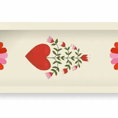 Everyday plates - Beautiful tray with heart motif - MIAO PAPETERIE