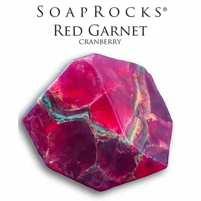 Savons - Savon SoapRocks Grenat Rouge 170 gr - SOAPROCKS