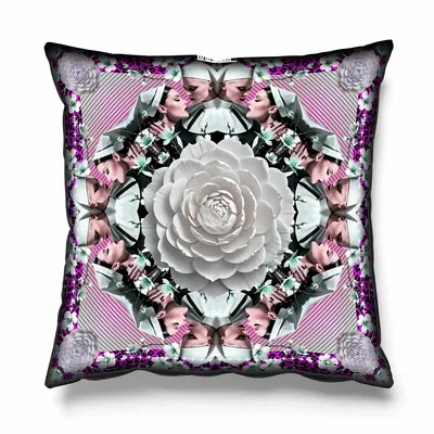 Fabric cushions - THE VIRGIN LOOP CUSHION - LOVE BY MILSHTEIN