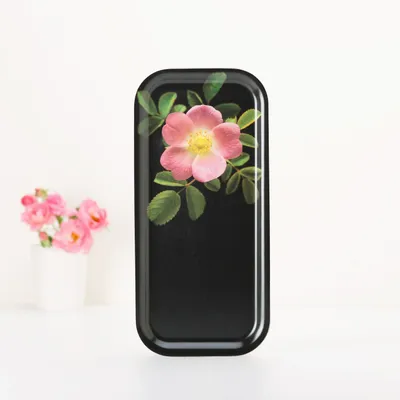 Trays - Rectangular wooden serving tray - Wild rose 32x15 cm - MONBOPLATO