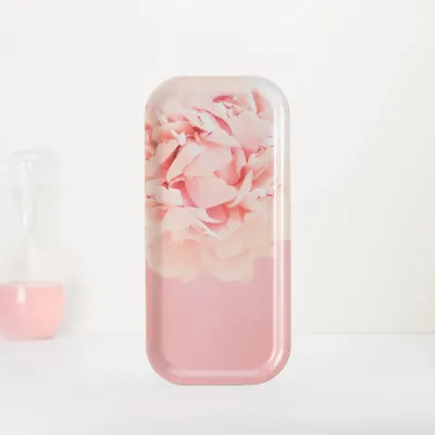 Trays - Rectangular wooden serving tray - Peony 32x15 cm - MONBOPLATO