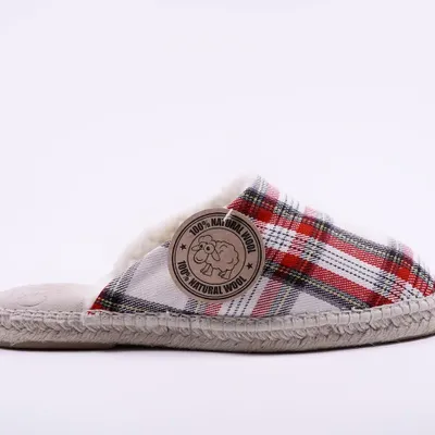 Homewear textile - Pantoufles homme en laine écossaise – Fait main en Espagne - ATELIER COSTÀ