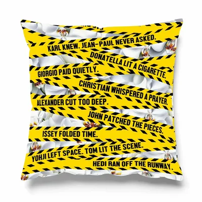 Fabric cushions - FASHION POLICE CUSHION - LOVE BY MILSHTEIN