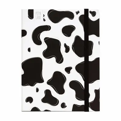 Stationery - Pepa Lani Notebook A5 cow - BACKTOBASIX X KITSCH KITCHEN