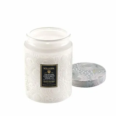 Bougies - Tahitian Coconut Vanilla 18oz Large Jar - VOLUSPA