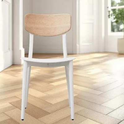 Chaises de jardin - Dossier LULU' en polypropylène et frêne massif/lot de 2 pièces - I.T.F. DESIGN SRL