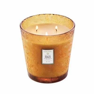 Candles - Baltic Amber 3W Hearth - VOLUSPA