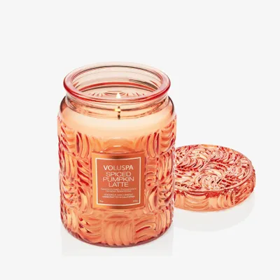 Candles - Spiced Pumpkin Latte Capsule 18oz Large Jar - VOLUSPA
