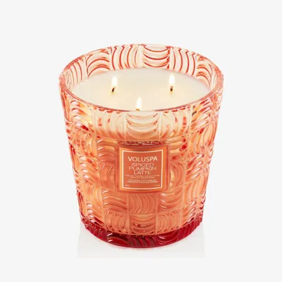 Candles - Spiced Pumpkin Latte Capsule 3W Hearth Candle - VOLUSPA