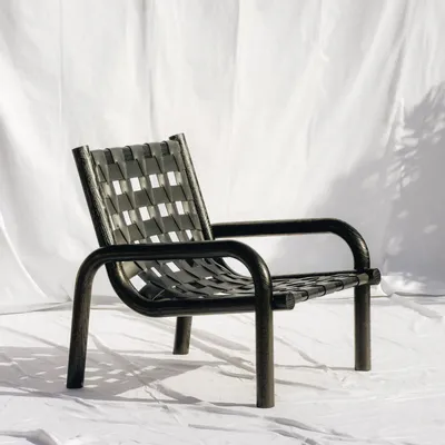 Armchairs - Ginga Leather Armchair Black - DUISTT