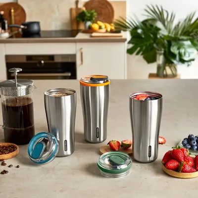 Mugs - Insulated Travel Tumbler 600ml - Stainless Steel - BLACK+BLUM EUROPE