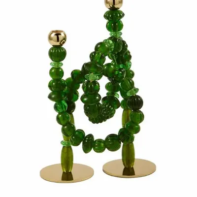 Objets de décoration - Bougeoir en perles - POLSPOTTEN